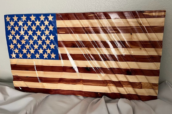 Wavy USA Flag