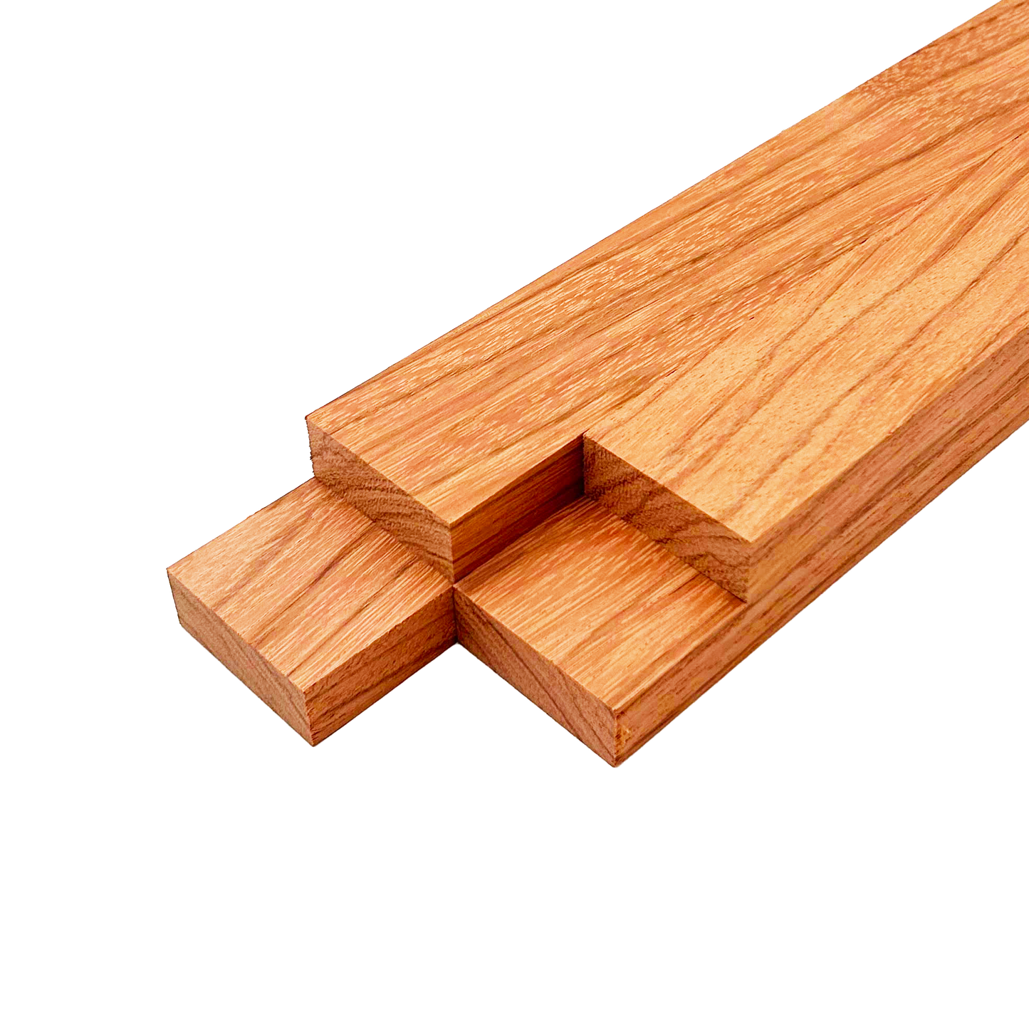 Red Zebrawood Lumber Board - 3/4" x 2" (4 Pcs)