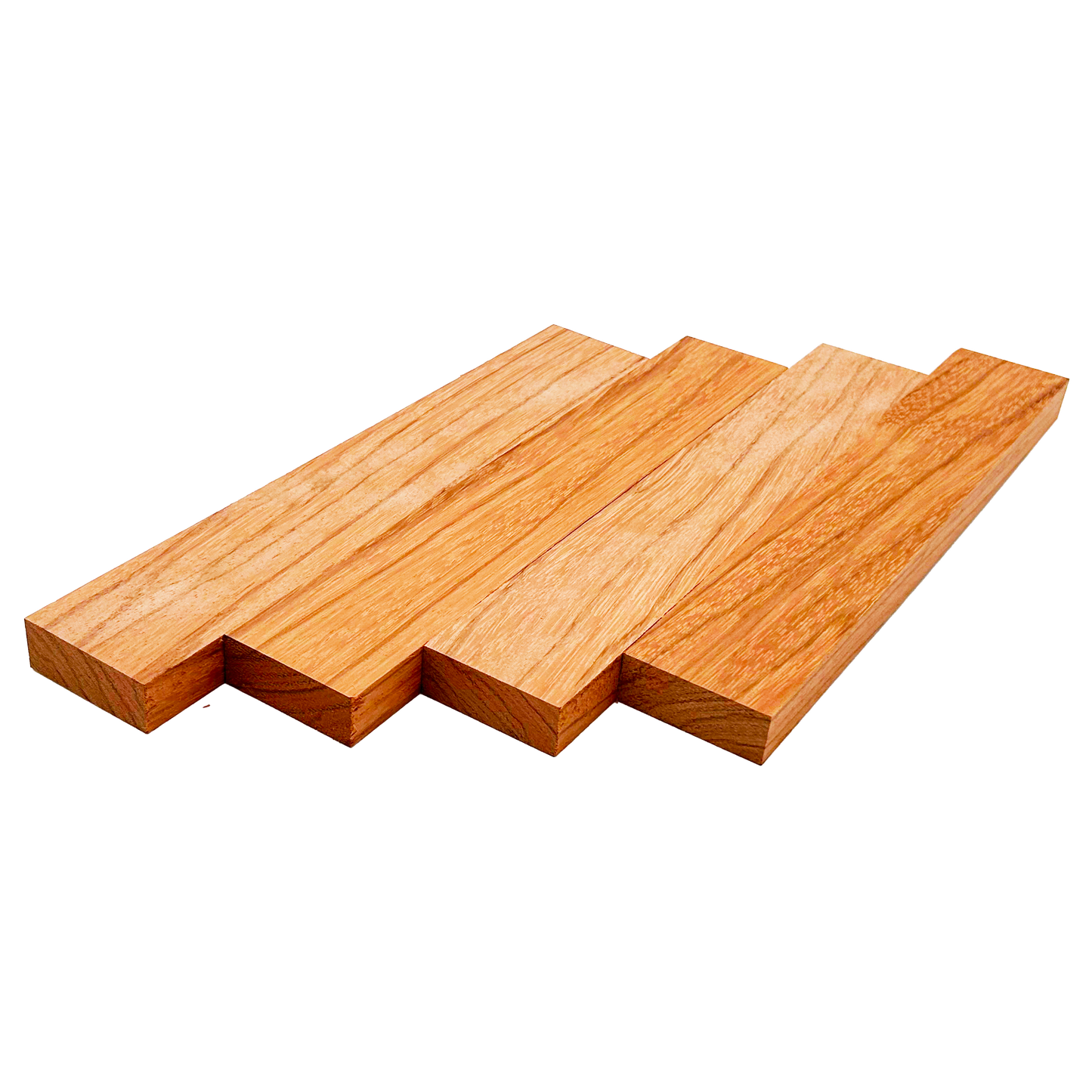 Red Zebrawood Lumber Board - 3/4" x 2" (4 Pcs)