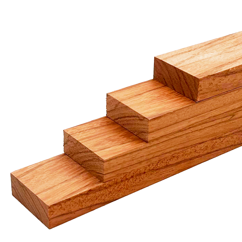 Red Zebrawood Lumber Board - 3/4" x 2" (4 Pcs)
