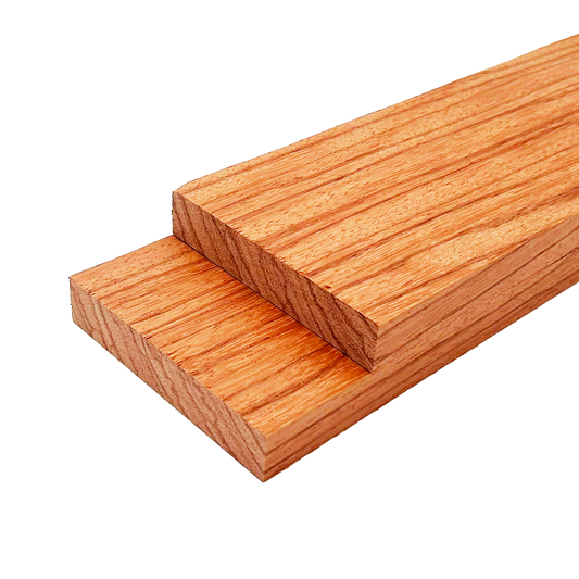 Red Zebrawood Lumber Board - 3/4" x 4" (2 Pcs)