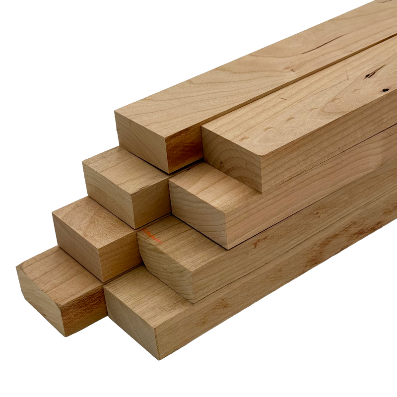 Cherry 4/4 Lumber - Woodworkers' Craft Pack (1 x 2 x 48 - 8 Pcs)
