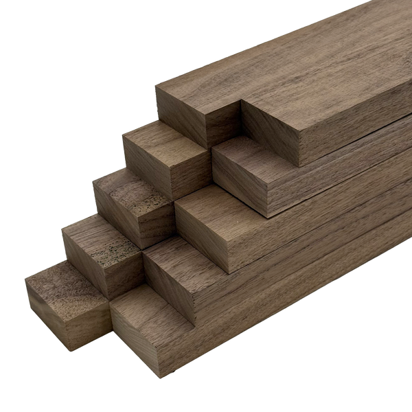 Black Walnut 4/4 Lumber - Woodworkers' Craft Pack (1 x 2 x 24 - 10 Pcs)
