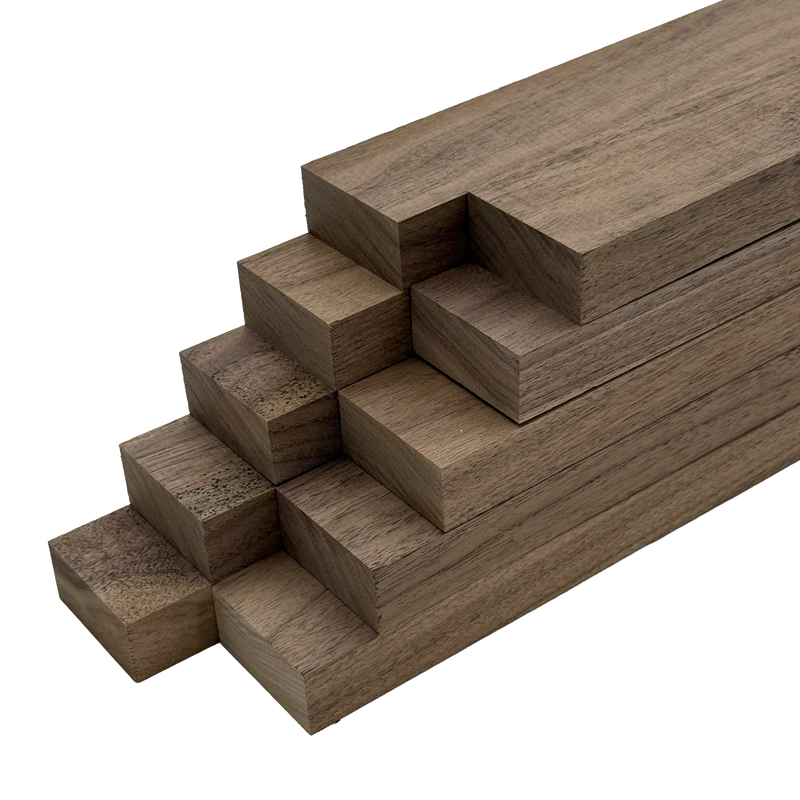 Black Walnut 4/4 Lumber - Woodworkers' Craft Pack (1 x 2 x 24 - 10 Pcs)