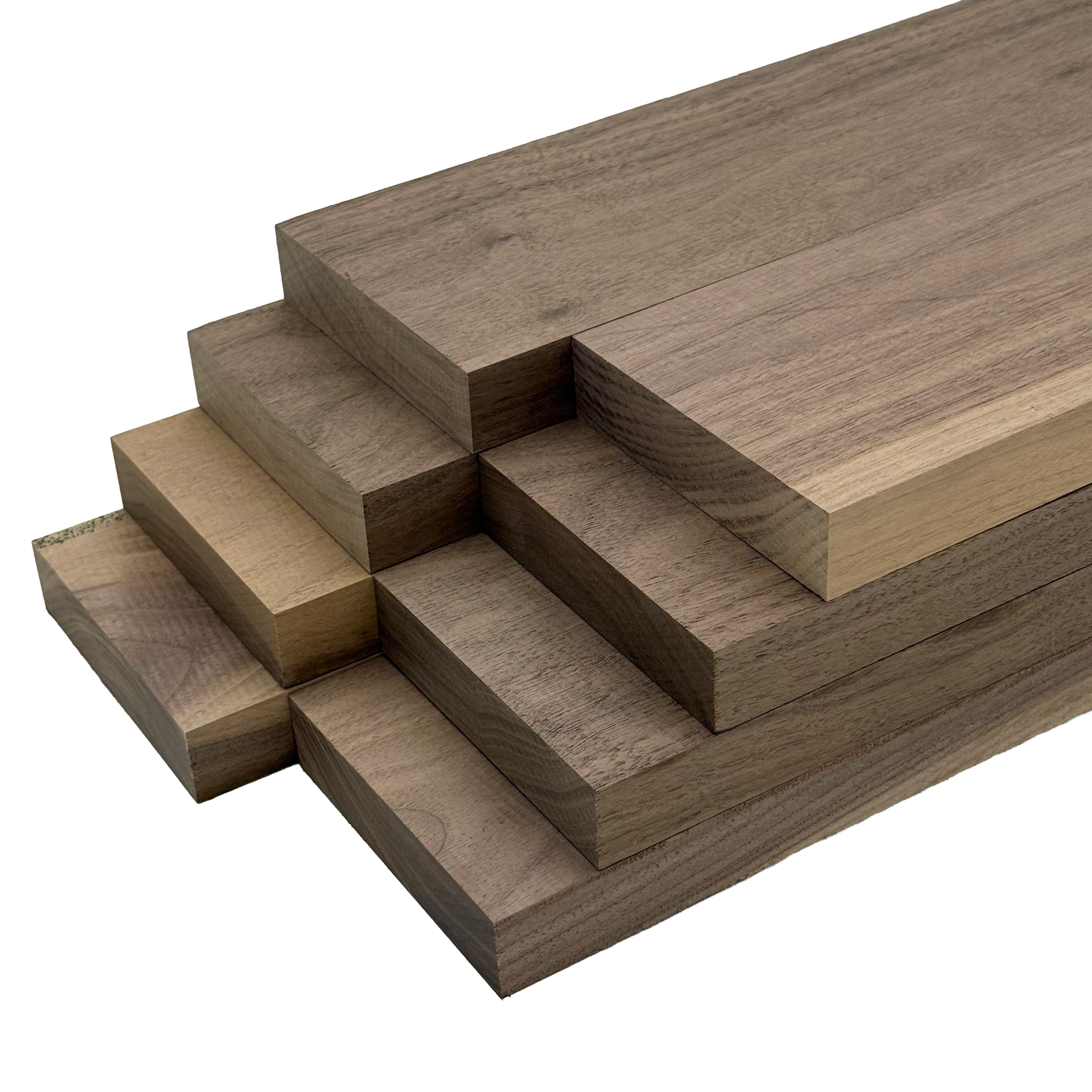 Black Walnut 4/4 Lumber - Woodworkers' Craft Pack (1 x 4 x 60 - 8 Pcs ...