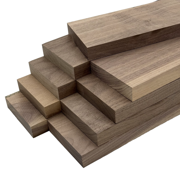Black Walnut 4/4 Lumber - Woodworkers' Craft Pack (1 x 4 x 48 - 9 Pcs)