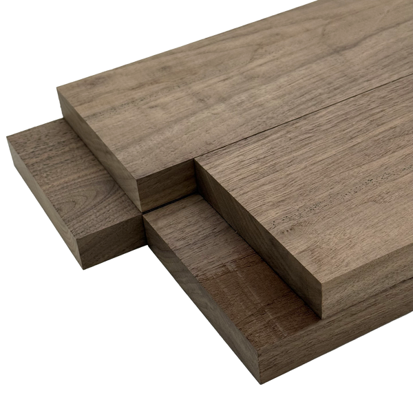 Black Walnut 4/4 Lumber - Woodworkers' Craft Pack (1 x 5 x 24 - 4 Pcs)