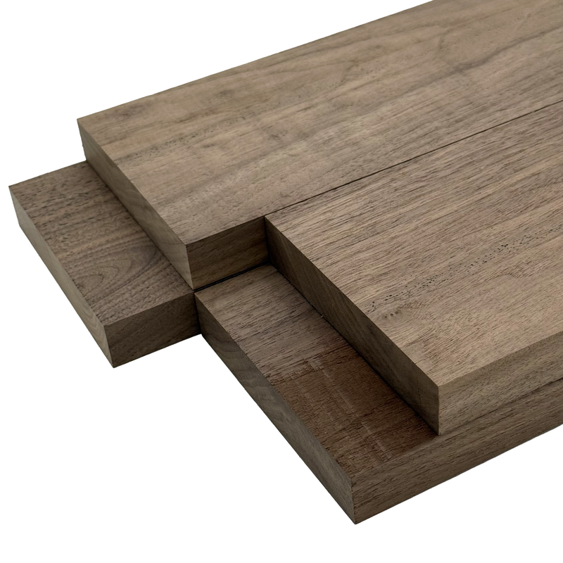 Black Walnut 4/4 Lumber - Woodworkers' Craft Pack (1 x 5 x 24 - 4 Pcs)