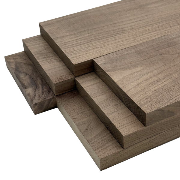Black Walnut 4/4 Lumber - Woodworkers' Craft Pack (1 x 6 x 24 - 6 Pcs)
