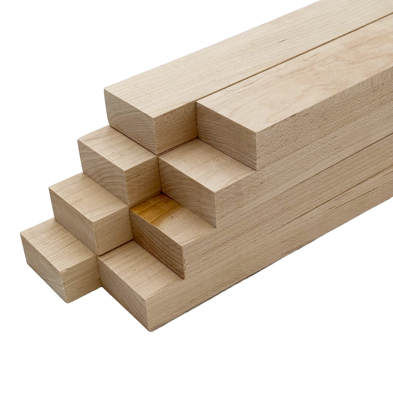 Hard Maple 4/4 Lumber - Woodworkers' Craft Pack (1 x 2 x 48 - 8 Pcs)