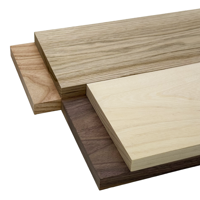 Domestic Exotic Variety Pack - Butternut, Coffeenut, Grey Elm, Walnut - 3/4" x 6" (4 Pcs)