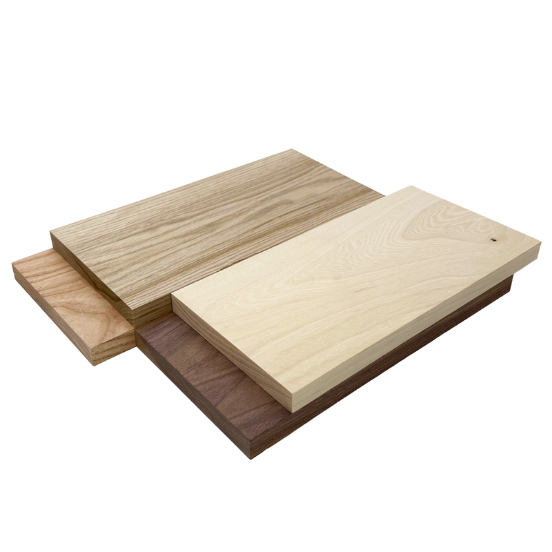 Domestic Exotic Variety Pack - Butternut, Coffeenut, Grey Elm, Walnut - 3/4" x 6" (4 Pcs)