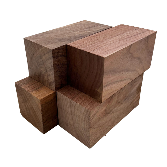 Walnut Turning Blank Squares - 3" x 3" (4 Pcs)