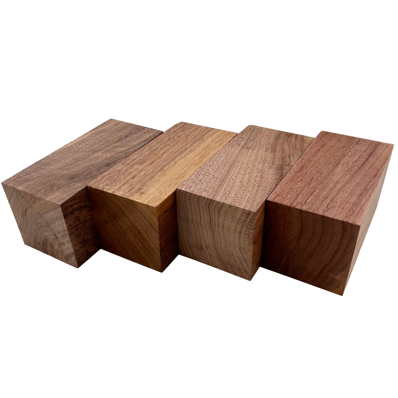 Walnut Turning Blank Squares - 3" x 3" (4 Pcs)
