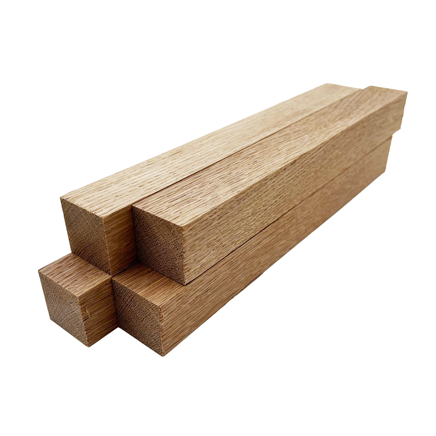 White Oak Turning Blank Squares - 1.5" x 1.5" (4 Pcs)