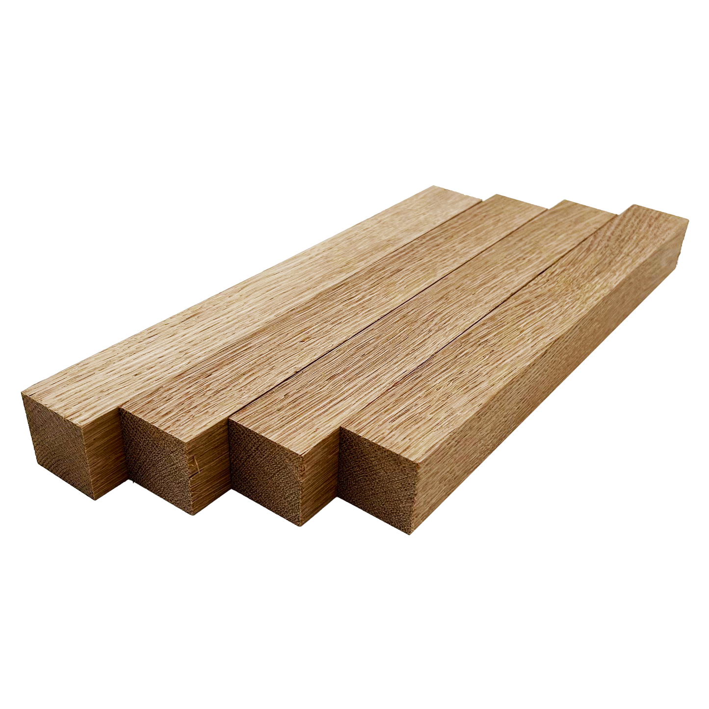 White Oak Turning Blank Squares - 1.5" x 1.5" (4 Pcs)