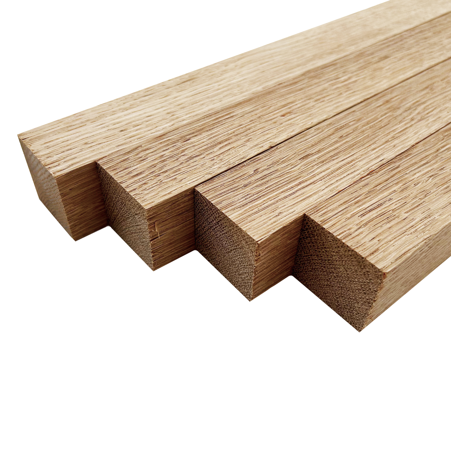 White Oak Turning Blank Squares - 1.5" x 1.5" (4 Pcs)