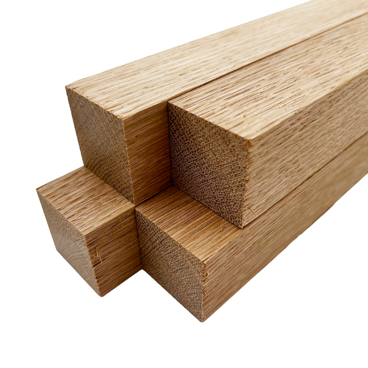 White Oak Turning Blank Squares - 1.5" x 1.5" (4 Pcs)