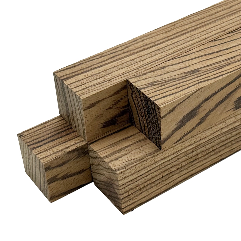 Zebrawood Turning Blank Squares - 1.5" x 1.5" (4 Pcs)