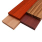 Imported Exotic Hardwood Variety Pack - Zebrawood, Purpleheart, Padauk, Okoume - 3/4" x 4" (4 Pcs)