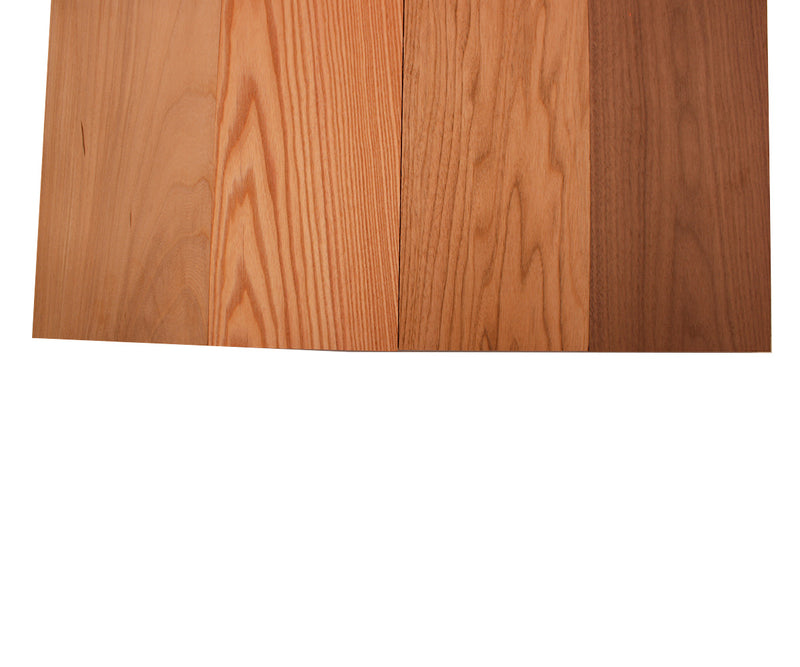 Domestic Exotic Variety Pack - Butternut, Coffee Nut, Grey Elm, Walnut - 3/4" x 6" (4 Pcs)