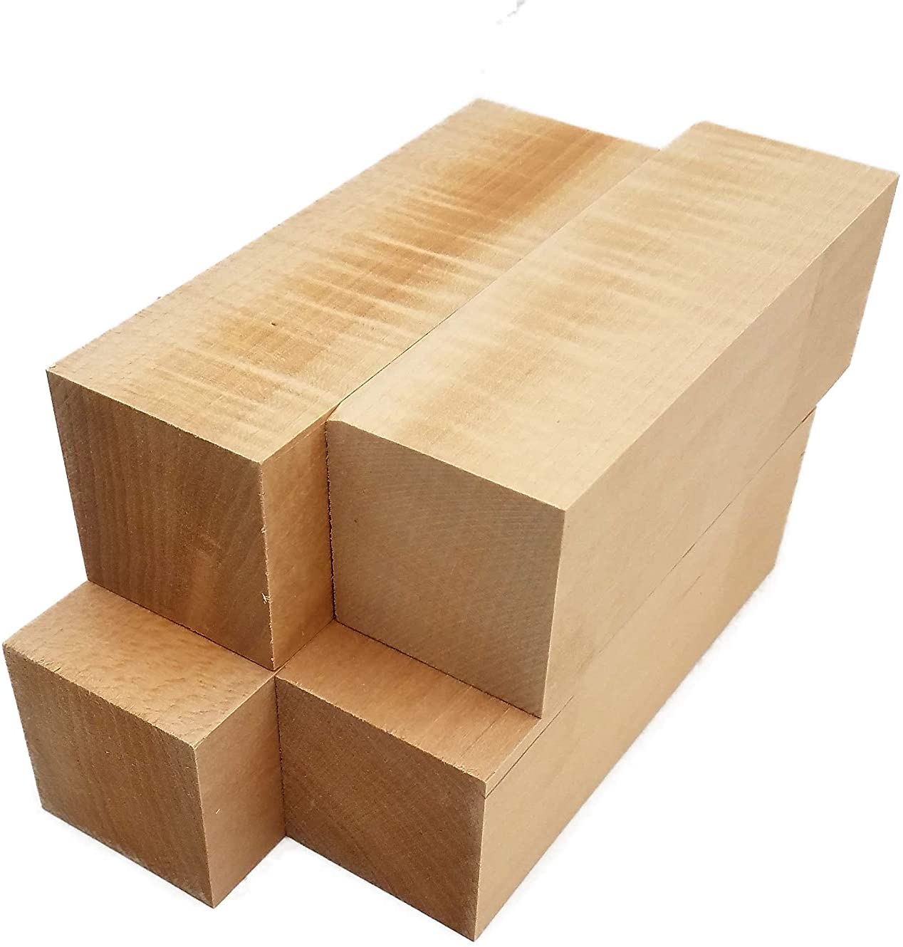 Basswood Carving Blocks - 2" x 2" x 6" (4 Pcs)