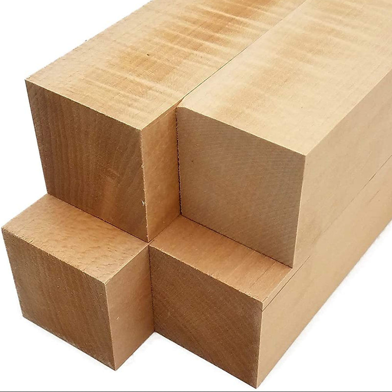 Basswood Carving Blocks - 2" x 2" x 6" (4 Pcs)