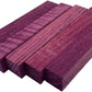 Purpleheart Pen Blanks - 3/4" x 3/4" x 5" (5 Pcs)