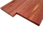 Aromatic Cedar two sides sanded to 3/4" thickness, 8" wide