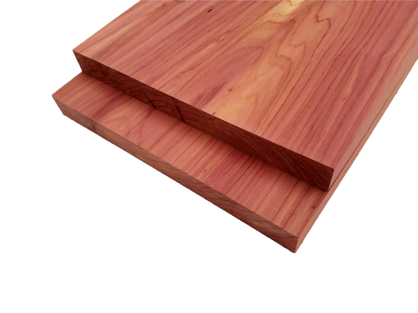Aromatic Cedar two sides sanded to 3/4" thickness, 8" wide