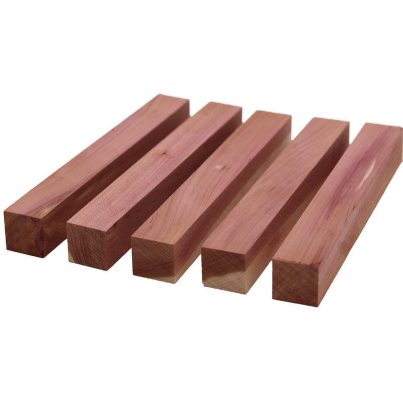 Cedar Pen Blanks 3/4" x 3/4" x 6" (5pcs)