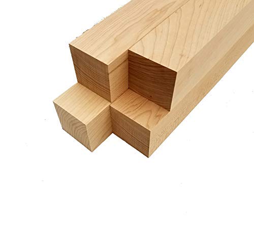 Maple Lumber Square Turning Blanks - 3" x 3"