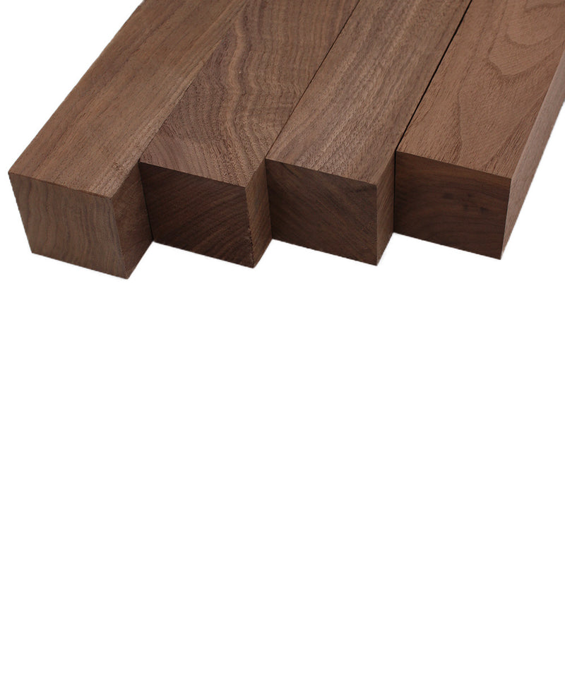 Walnut Turning Blank Squares  - 2.5" x 2.5" (4 Pcs)