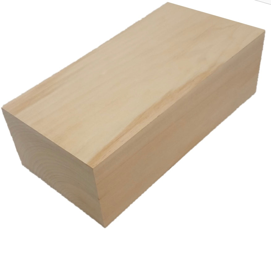 Basswood Lumber Carving Blocks - 4" x 6" (1Pc)