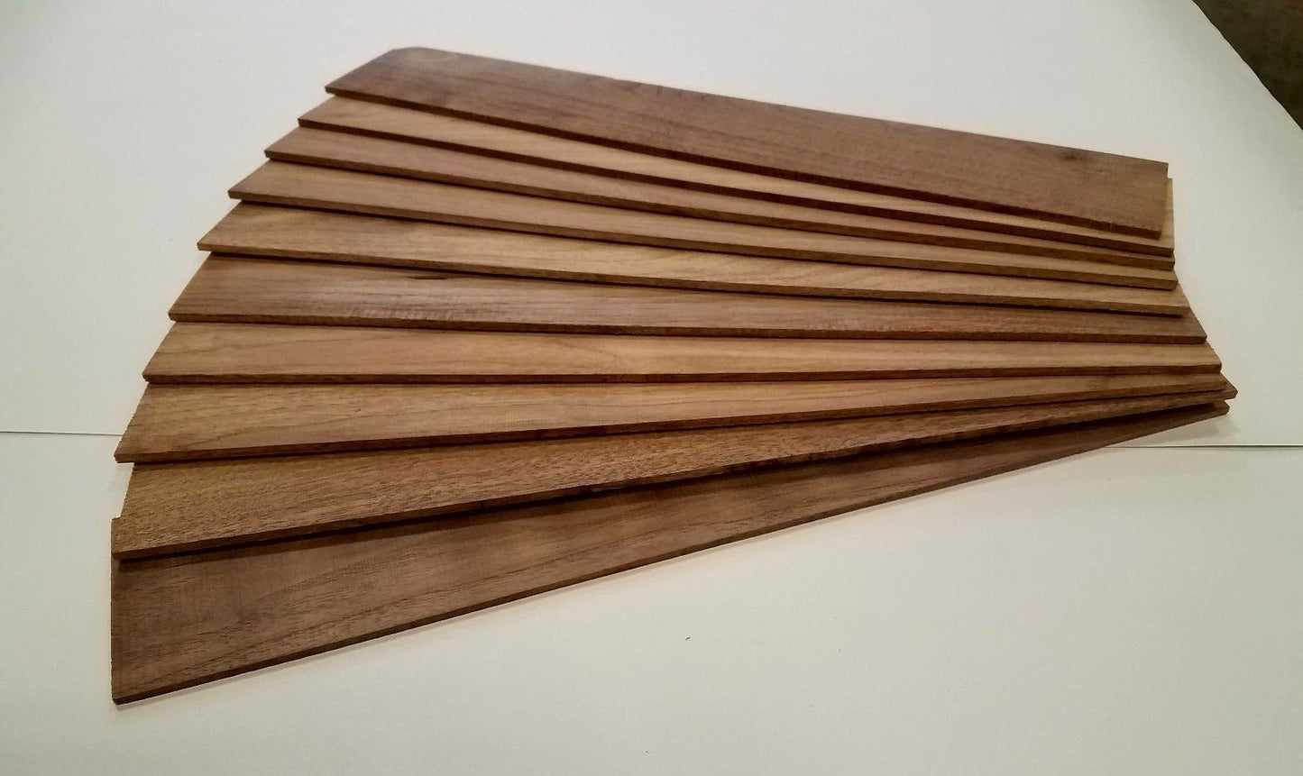 Black Walnut Thin Sawed Lumber  - 1/8" x 3" x 18"