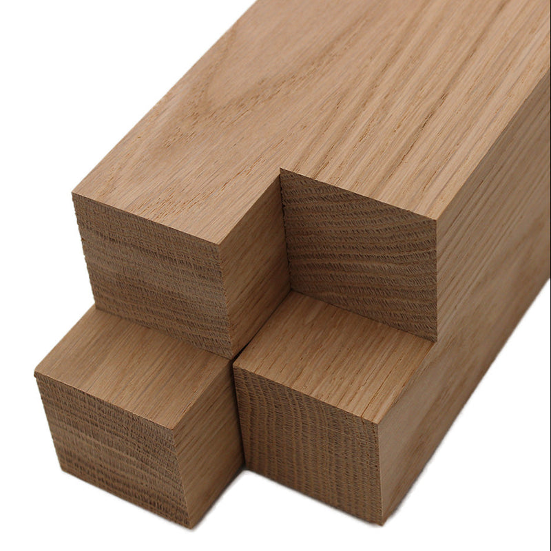 White Oak Turning Blanks (4pc) 2" x 2"